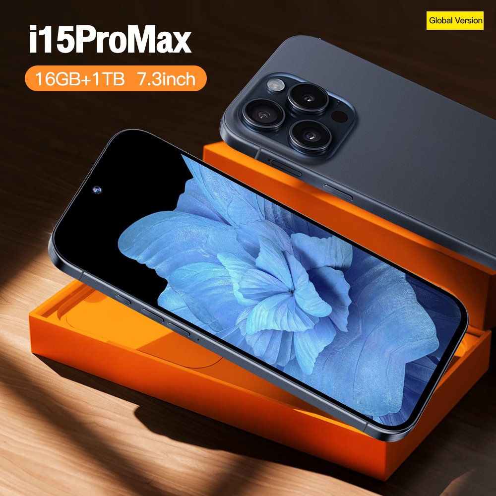 Feature Phone Original For Phone 16 Pro Max Telefone Cell Cheap Mobile Phone 5G Smartphone Smartphone Gaming 13 15 i14 Android